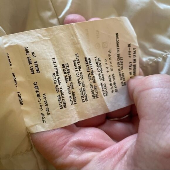 Authentic Prada lightweight off-white puffer jacket s - Picture 7 of 8